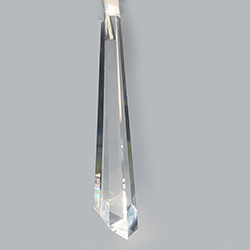 Asfour Crystal Chandelier Pendant - Hexagonal Drop - 125x26MM (5 Inch) CRYSTAL 1 Hole