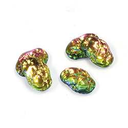 Glass Cabochon - Shell 13x8MM VITRAIL MEDIUM  Foiled