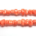 Plastic  Bead - Mixed Color Irregular Nugget 10x6MM CORAL