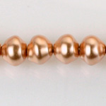 Czech Glass Pearl Bead - Snail Shell 10MM COPPER 70415