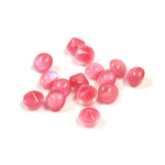 Glass Point Back Buff Top Stone Opaque Doublet - Round 20SS PINK MOONSTONE