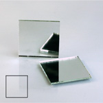 Glass Flat Back Foiled Mirror - Square 25x25MM CRYSTAL