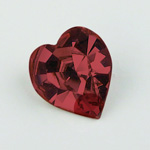 Swarovski Crystal Point Back Fancy Stone - Heart 5.5X5 SIAM RUBY