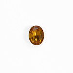 Glass Point Back Foiled Tin Table Cut (TTC) Stone - Oval 08x6MM TOPAZ