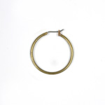 Round Hoop with Pin-Joint-Catch 29MM RAW BRASS