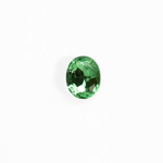 Glass Point Back Foiled Tin Table Cut (TTC) Stone - Oval 07x5MM PERIDOT