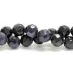 Man-made Bead - Faceted Round 12MM BLUE GOLDSTONE