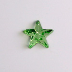 Preciosa Glass Flat Back Foiled Rauten Rose - Star 10MM PERIDOT