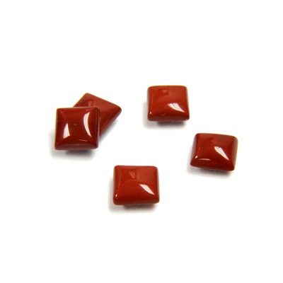 Gemstone Cabochon - Square 06x6MM RED JASPER