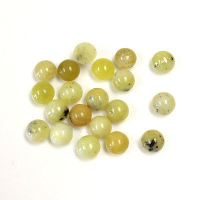 Gemstone Cabochon - Round 05MM YELLOW TURQUOISE