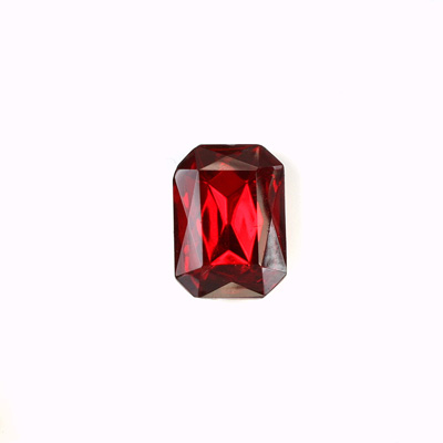 Glass Point Back Tin Table Cut (TTC) Stone - Cushioned Octagon 10x8MM RUBY