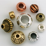 Metalized Large Hole Beads