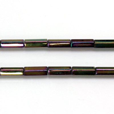 Czech Glass Fire Polished Bead - Atlas 10x4MM IRIS PURPLE