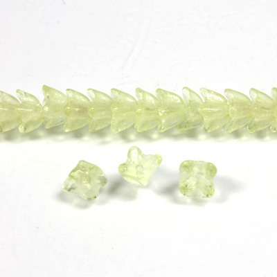 Czech Pressed Glass Bead - Cap 06MM JONQUIL