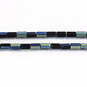 Czech Glass Fire Polished Bead - Atlas 06x4MM JET AB