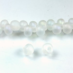 Preciosa Czech Glass Drop Seed Bead - 5/0 MATTE CRYSTAL/AB  58205