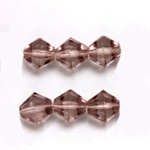 Czech Glass Fire Polished Bead - Bicone 10MM LT AMETHYST