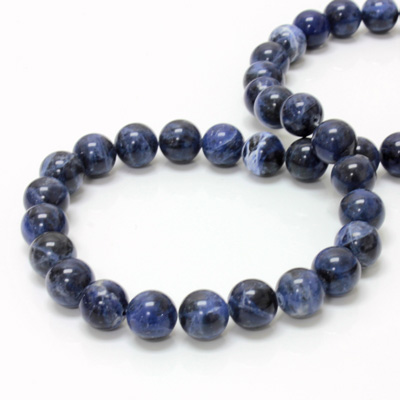 Gemstone Bead - Smooth Round 10MM SODALITE