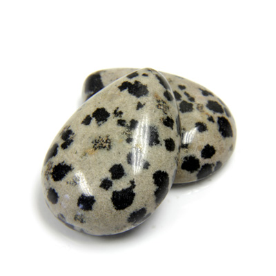 Gemstone Cabochon - Pear 25x18MM DALMATION