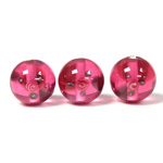 Czech Glass Lampwork Bead - Smooth Round 12MM Flower ON ROSE
