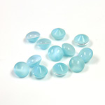 Glass Point Back Buff Top Stone Opaque Doublet - Round 24SS AQUA MOONSTONE