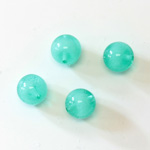 Plastic Bead - Perrier Effect Smooth Round 10MM PERRIER GREEN