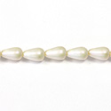 Czech Glass Pearl Bead - Pear 12x7MM FRESHWATER PEARL