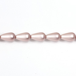 Czech Glass Pearl Bead - Pear 12x7MM MATTE LAVENDER