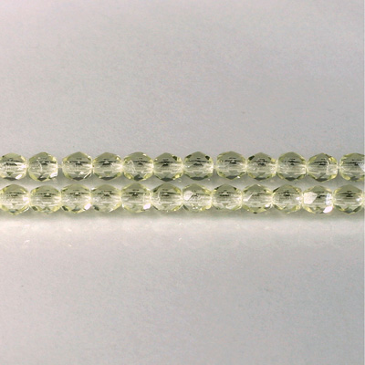 Czech Glass Fire Polish Bead - Round 04MM CITRINE