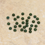 Glass Medium Dome Cabochon - Round 03MM FOREST GREEN