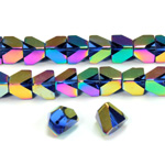 Cut Crystal Bead - V-Cut 08MM SAPPHIRE IRIS