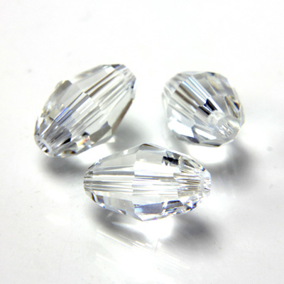 Preciosa Crystal Bead - Olive 09x6MM CRYSTAL