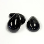 Gemstone Cabochon - Pear 18x13MM BLACK ONYX