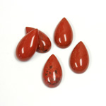 Gemstone Cabochon - Pear 14x8MM RED JASPER