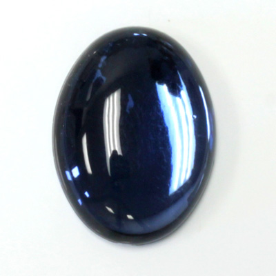 Plastic Flat Back Foiled Cabochon - Oval 40x30MM MONTANA