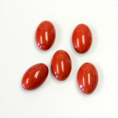 Gemstone Cabochon - Oval 12x8MM RED JASPER