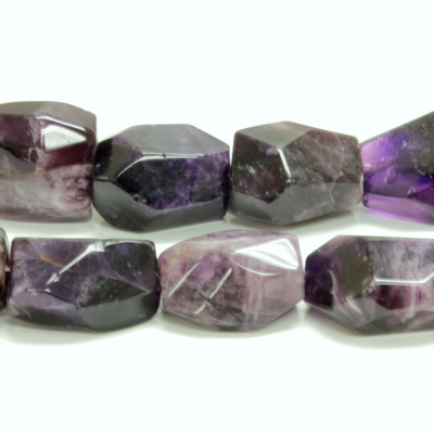 Gemstone Bead - Baroque Medium Nugget AMETHYST  (approx. 20mm - 16mm range)