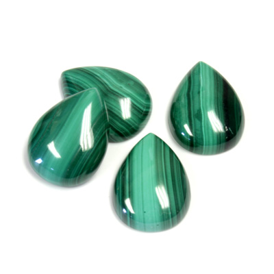 Gemstone Cabochon - Pear 16x12MM MALACHITE