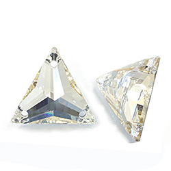 Asfour Crystal Flat Back Sew-On Stone - Triangle 18MM GOLDEN SHADOW Second Quality