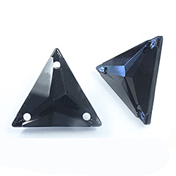 Asfour Crystal Flat Back Sew-On Stone - Triangle 18MM JET