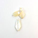 Shell Pendant - Smooth Spear 18x8MM WHITE MOP
