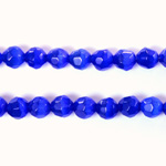 Fiber Optic Synthetic Cat's Eye Bead - Round Faceted 06MM CAT'S EYE ROYAL BLUE