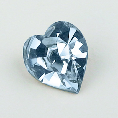 Swarovski Crystal Point Back Fancy Stone - Heart 8.8x8MM AQUAMARINE
