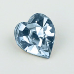 Swarovski Crystal Point Back Fancy Stone - Heart 5.5X5 AQUAMARINE