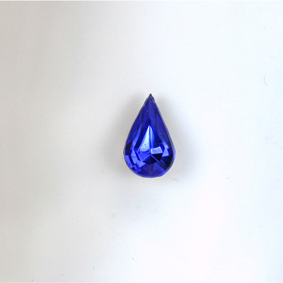 Glass Point Back Foiled Tin Table Cut (TTC) Stone - Pear 06x3.6MM SAPPHIRE