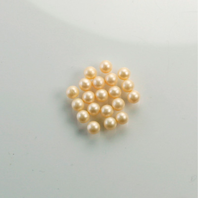 Czech Glass Pearl No-Hole Ball - 2MM CREME 70414