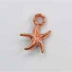 Metalized Plastic Pendant- Starfish 20x15MM COPPER