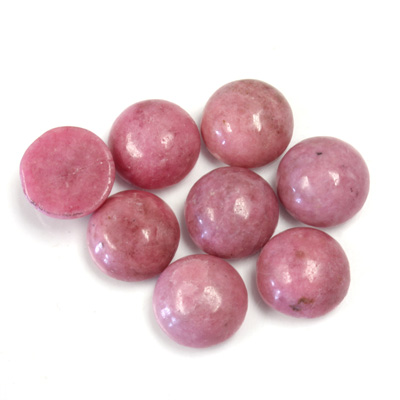 Gemstone Cabochon - Round 10MM RHODONITE