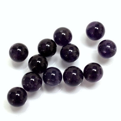 Gemstone No-Hole Ball - 08MM AMETHYST (B grade)