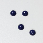 Plastic Flat Back Opaque Cabochon - Round 07MM LAPIS BLUE